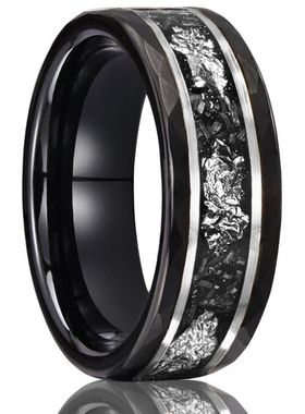 2025新款钨钢男戒Esty热卖宽电