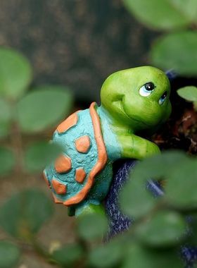 可爱小乌龟花盆装饰挂件阳台庭院