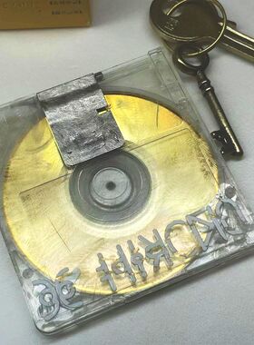 暗区突围周边暗区突围机密文件复古md怀旧光盘cd随身听Sony碟片金