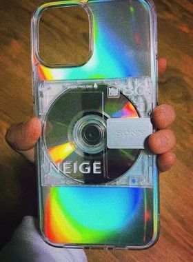 三角洲行动周边小众潮流复古千禧年MD碟12promax手机壳定制唱片机