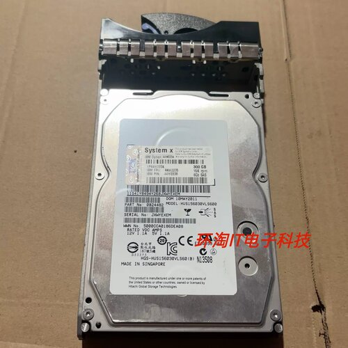 IBM 6Gb SAS FRU 44W2235 300G服务器硬盘X3850X5 X3650 M2 M3 M4