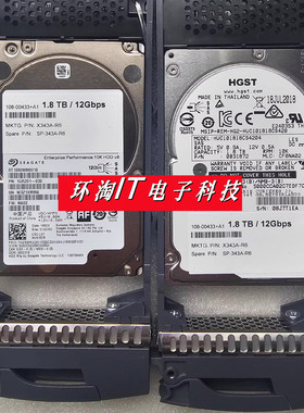NetApp 1.8TB 12Gb SAS 10K X426A-R6 X343A-R6 1.8T 存储硬盘
