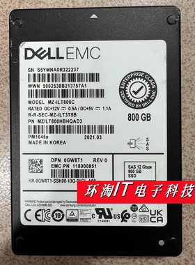 DELL EMC 三星 PM1645A 0GW8T1 混合型固态硬盘800G SAS SSD 12GB