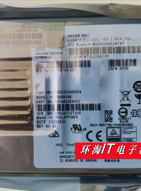 H Gen8 Gen9 G10固态硬盘 P10604-001 P10448-B21 960GB SAS SSD