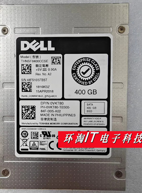 DELL 0VKT80 VKT80 固态硬盘 400G SSD SATA 6G 2.5 R730 R740