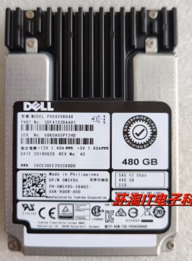 DELL 0N5Y85 PX04SVB048 480G SAS 12G SSD R740 R750 ME固态硬盘