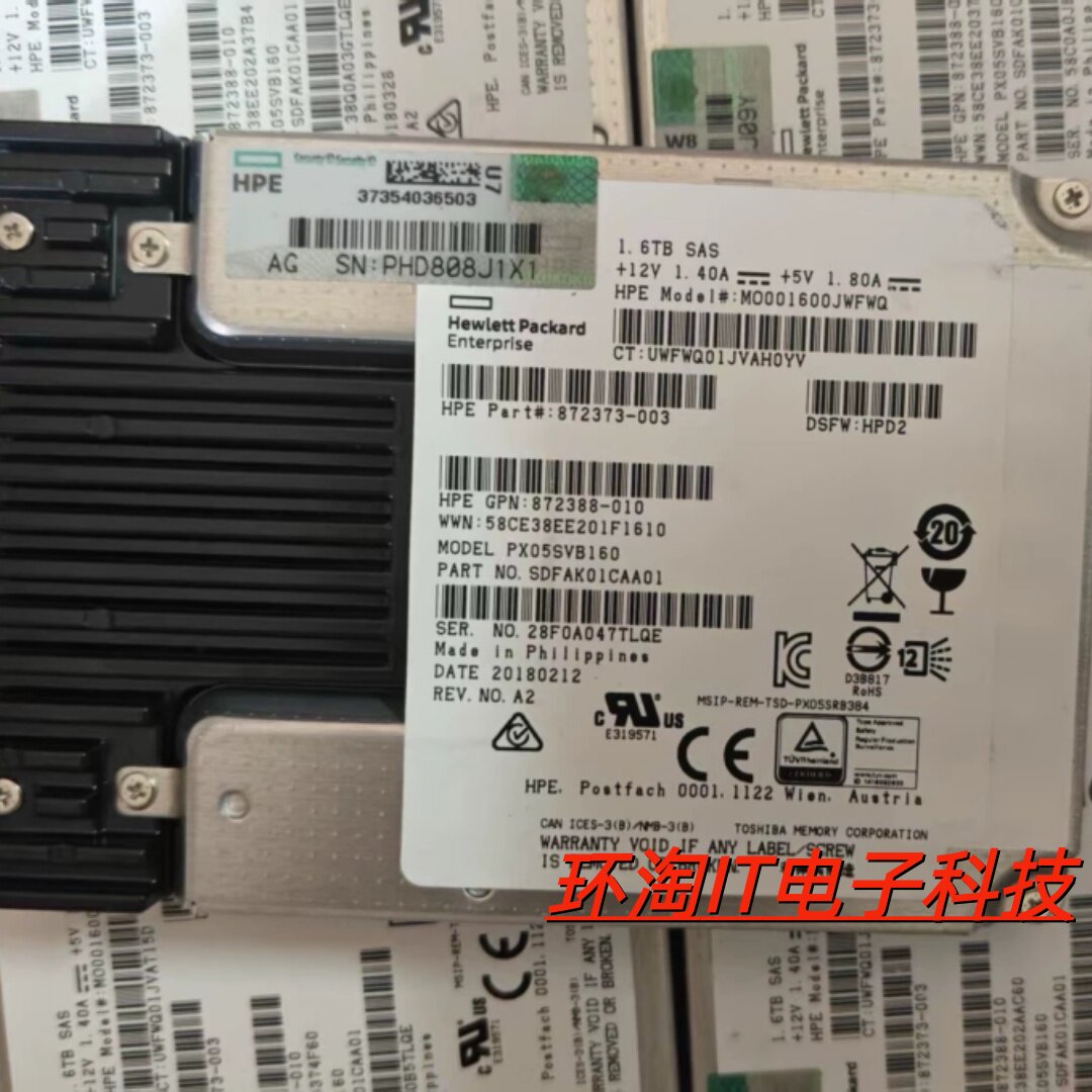 原装 797301-B21 1.6TB 12G SAS VE LFF 3.5 SSD 硬盘 797464-001