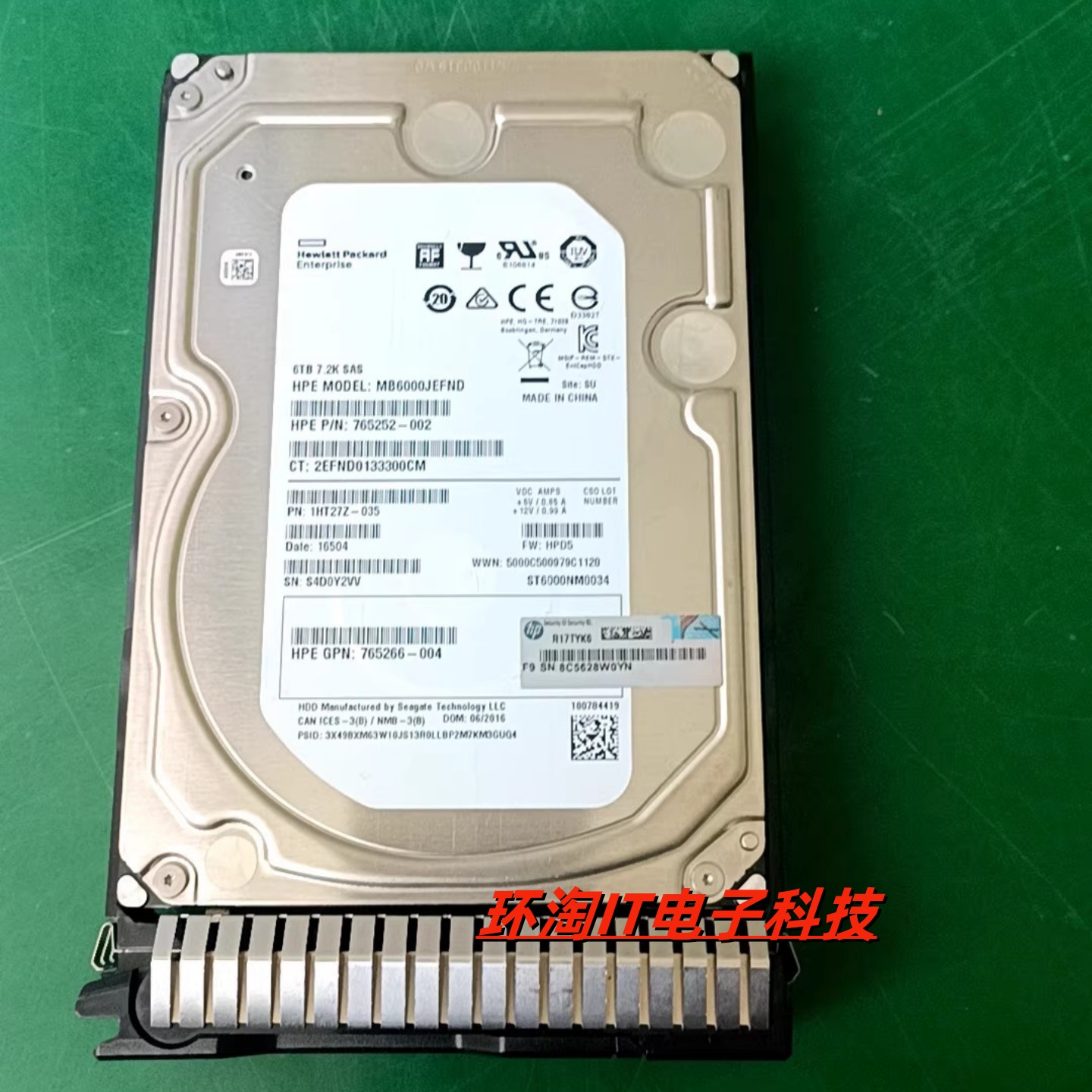 H 765259-B21 765864-001 6T SAS 12GB 3.5寸 G8 G9 Gen9 6TB硬盘
