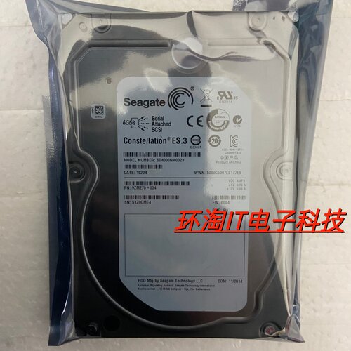 Seagate/希捷 ST4000NM0023 4TB SAS 7.2K 3.5寸 4T 服务器硬盘