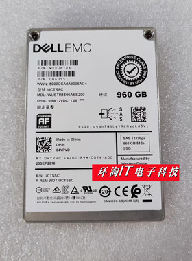 Dell/戴尔960G SAS SSD 12Gb 04YPVD读取密集型WUSTR1596ASSS200