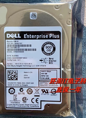 DELL ST900MM0006 0GKY31 SCv2020 SCv3020 SC200 900G SAS 硬盘