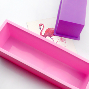 容量1200ML 标准手工皂模易脱模 硅胶蛋糕模 长方形硅胶皂模