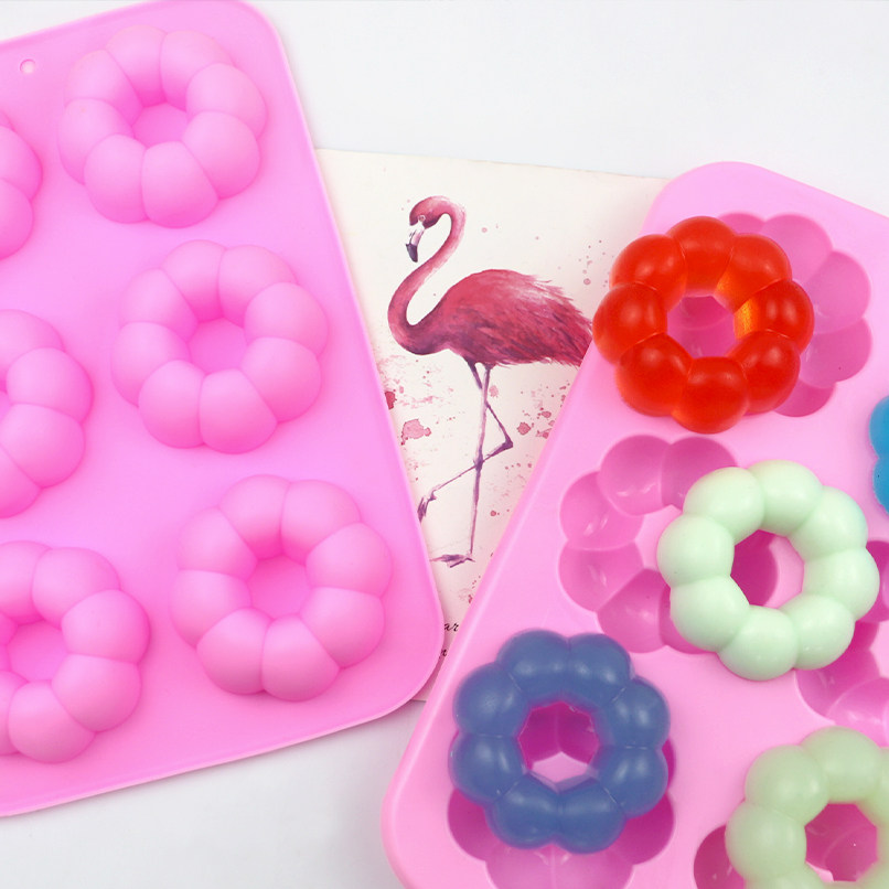 6连甜甜圈模 糕点模系列 硅胶手工皂模 西点模 香薰模 烘培模