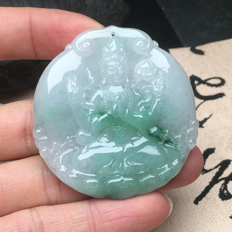 本命佛吊坠玉石玉石寨翡翠挂件