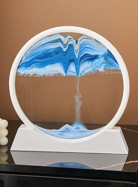 厂家3D流沙画摆件客厅轻奢风小摆件小可爱酒柜高级感ins风家里