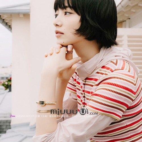 日娜高奢20XXASIA BUYER 12 hja 新款撞色短袖针织上衣女修身显瘦