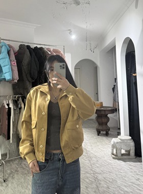 日娜高奢20XXASIA BUYER 12 amk 黄色减龄活泼显瘦短款外套上衣女