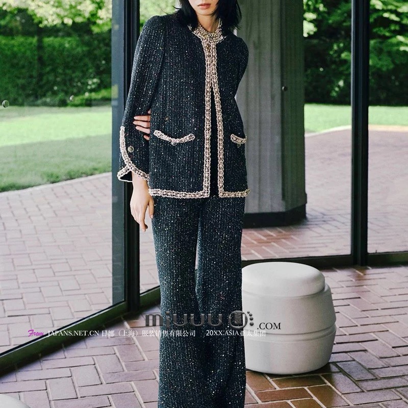 日娜高奢20XXASIA BUYER 11 zla 26早春新款高智风气质亮片外套女