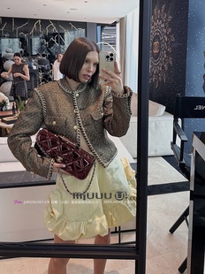 粗花呢黑金短款 日娜高奢20XXASIA hmo 外套女小香风上衣 BUYER