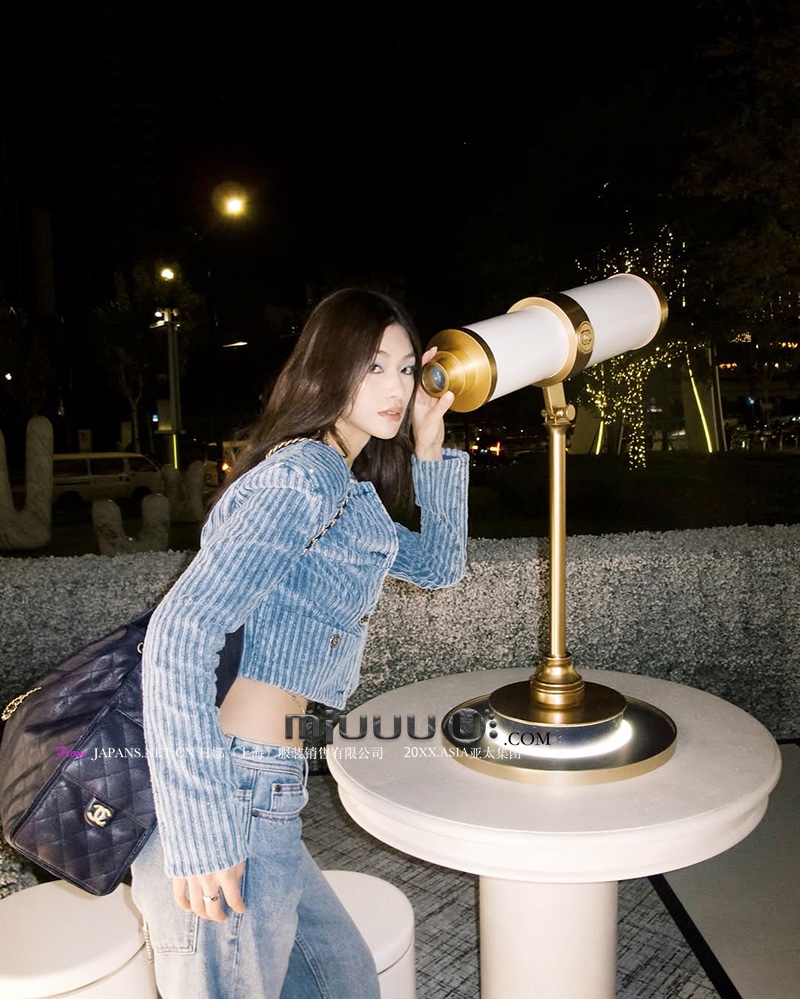 日娜高奢20XXASIA BUYER 12 eop 气质风蓝色短款上衣外套修身显瘦