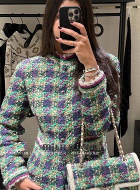 日娜高奢20XXASIA BUYER 10 ttb 25显瘦格纹外套女绿色格子