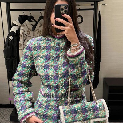 日娜高奢20XXASIA BUYER 10 ttb 25显瘦格纹外套女绿色格子