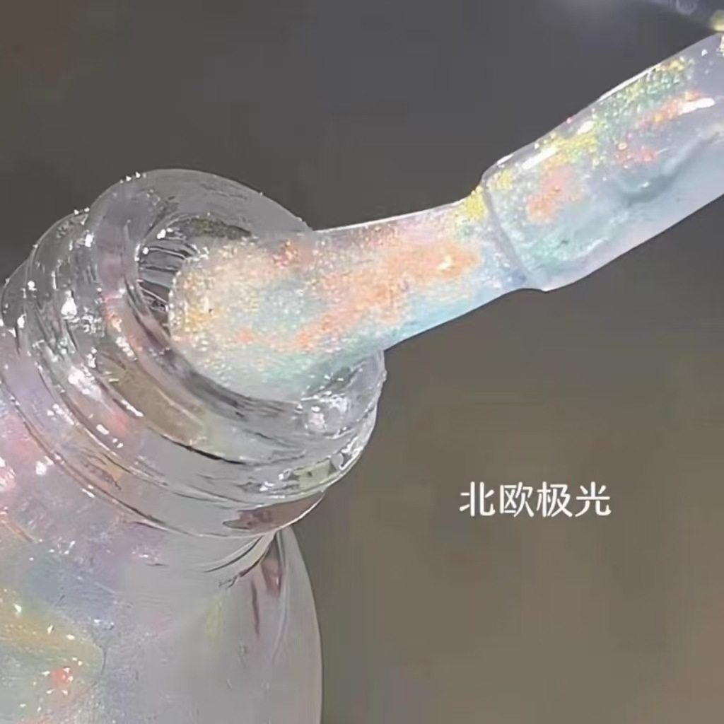 网红新色水性指甲油免烤可撕拉可剥无异味显白亮晶晶裸色美甲油