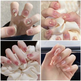 美甲穿戴甲新款 可爱成品重复使用美甲贴片nails流行假指甲贴