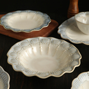 特别好看 菜盘子汤盘瓷盘平盘陶瓷盘餐盘高级感家用圆盘深盘鱼盘