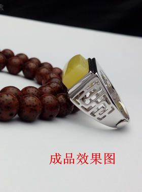 纯银纯银活口戒指空托