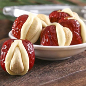 办公室零食休闲食品网红零食 腰果泡芙枣坚果腰果枣散装 果栗园