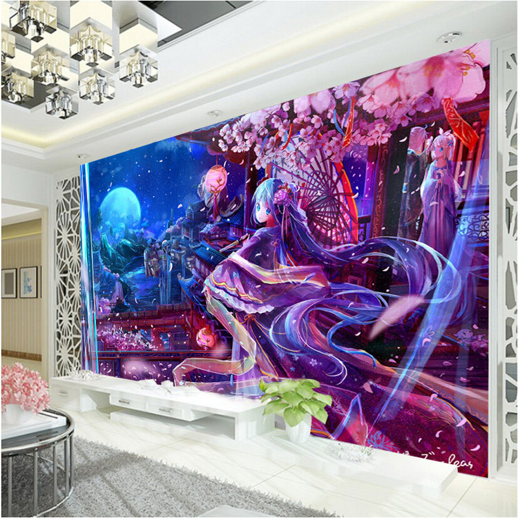 3d电视背景墙壁纸墙布客厅8D定制壁画