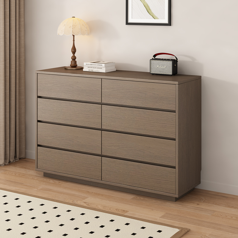 实木斗柜八斗客厅意式极简收纳柜