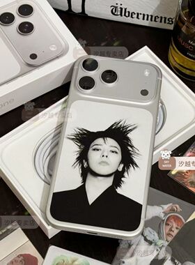 GD权志龙周边贴纸iPhone17promax背板贴纸立体果冻3d浮雕贴纸