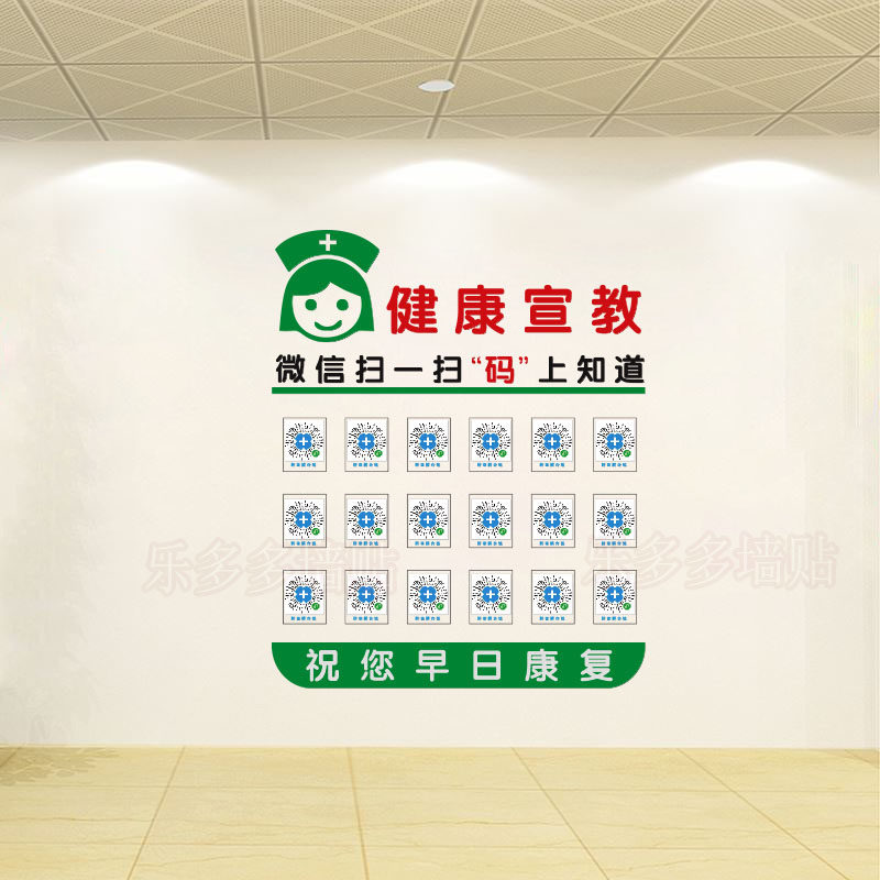 创意医院科室健康宣教二维码