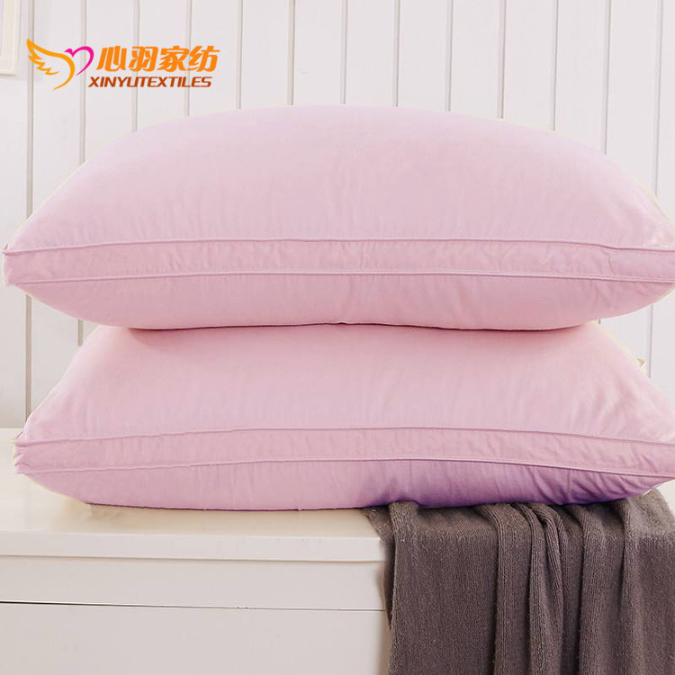 全棉立边羽绒枕鹅绒枕酒店用枕羽绒枕芯宾馆羽绒枕芯床上用品枕头