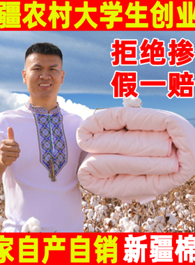 新疆棉被全棉花被被芯棉絮床垫被褥子褥子冬季被子加厚保暖冬被