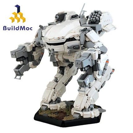 BuildMoc机甲积木玩具暴战机甲兵帝王机甲机器人模型拼装乐高手办