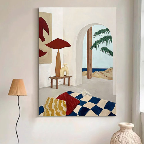 治愈系极简卧室装饰画芯海报自粘