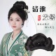 古风假发汉服头饰一体式 懒人发型古装 成品假发髻盘发造型发包垫发