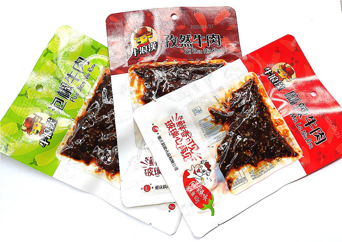 限区包邮 牛浪汉麻辣孜然泡椒牛肉干 60g 18袋 三味各6袋