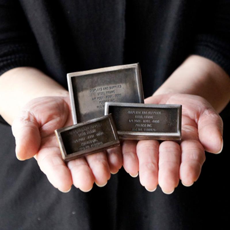 日本做旧风金属标签盒