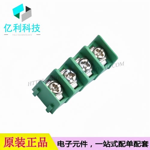 MX7620-7.62-04P-GN01-Cu-S-A栅栏式接线端子 间距7.62mm直插1x4P