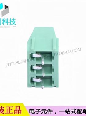 WJ128V-5.0-3P 螺钉式接线端子 间距5mm 直插1x3P 绿色 可拼接