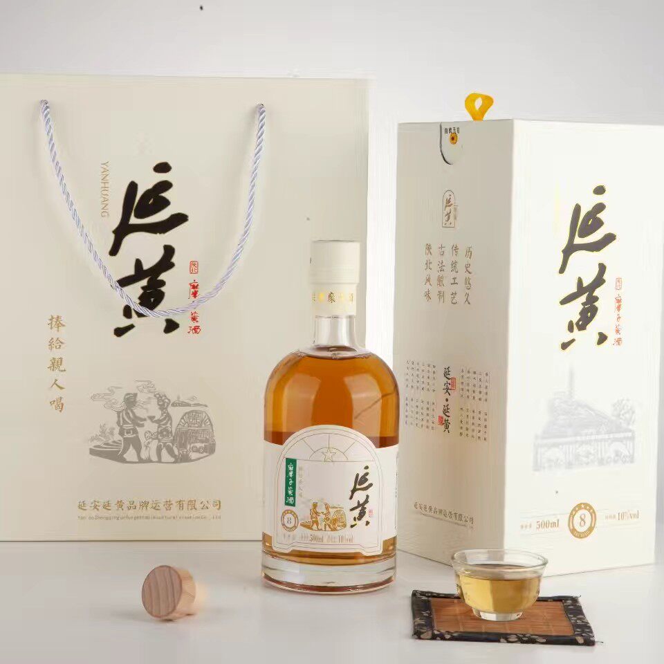 延黄糜子黄酒黍米黄酒八年陈酿500毫升礼盒装