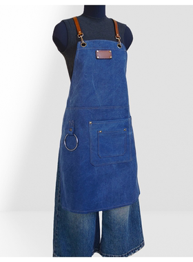 帆布围裙厨房家用新款防污定制logo印字女透气餐饮清洁罩衣