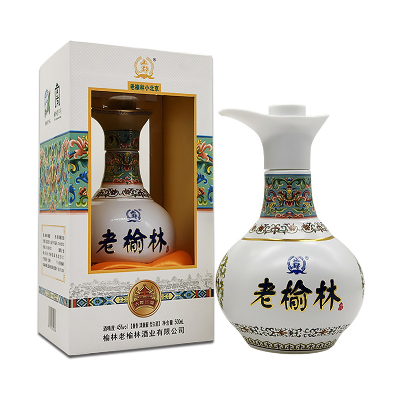 老榆林青花六年45度清酱型白酒500mL