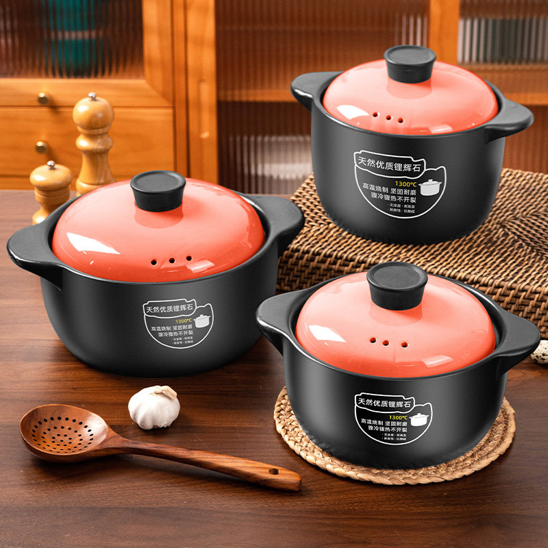 砂锅炖锅燃气陶瓷煲汤沙锅家用耐高温煤气灶专用款煲仔饭砂锅汤煲