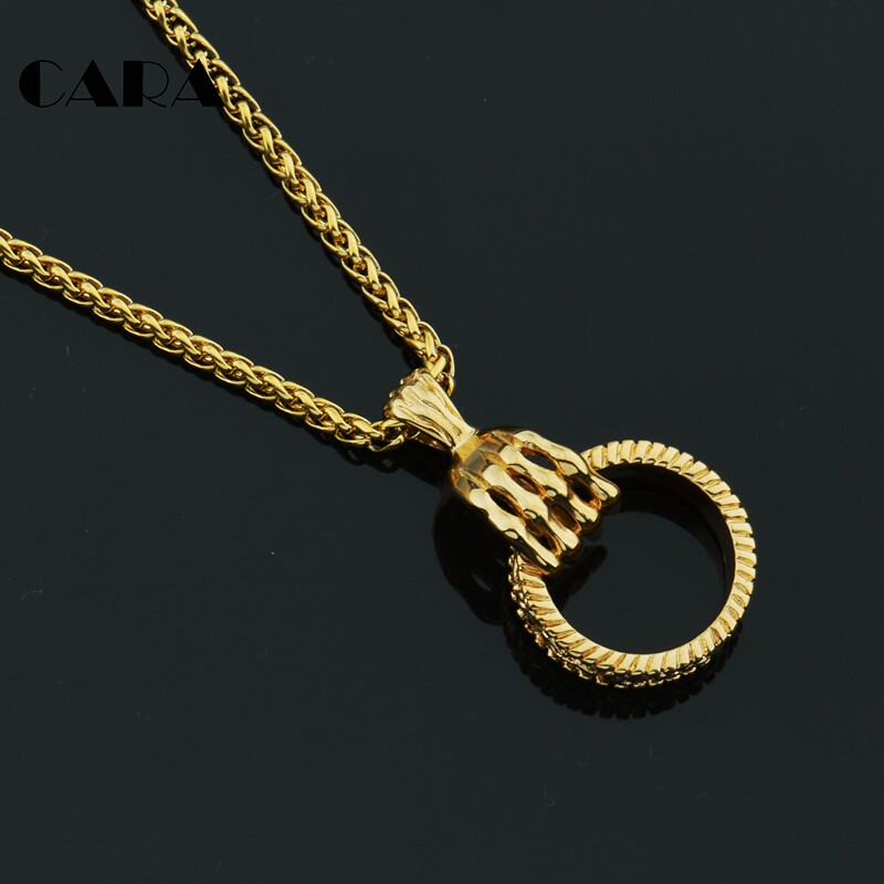 歐美日韓原創時尚爪子圓環嘻哈項鏈挂飾男钛鋼女長款襯衫毛衣鏈在類目 飾品/流行首飾/時尚飾品新, 項鍊中 - 來自Buy2taobao.com提供專業的淘寶代購服務