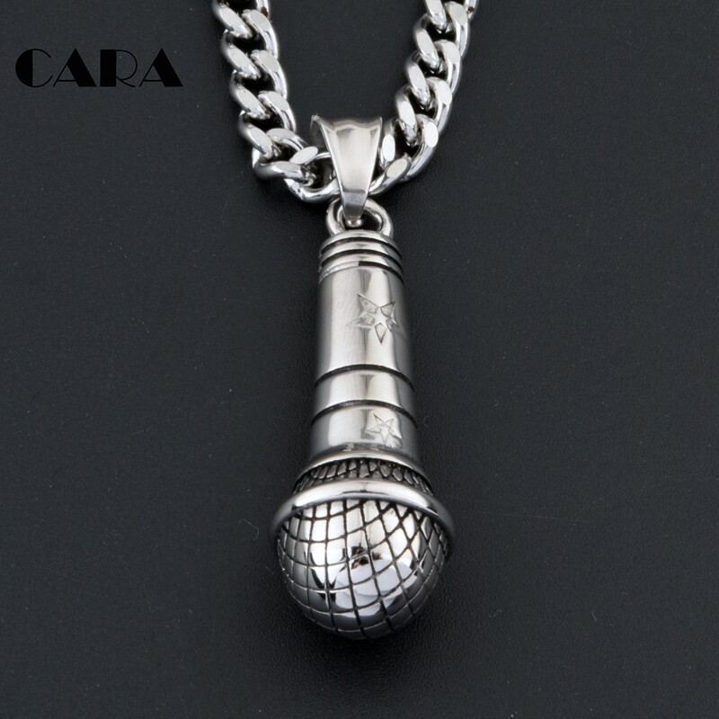 Cara/ Kayla Boutique Microphone microphone Pendant Metrosexual Hip hop Nightclub bar Hip hop Necklace With accessoriesin the Accessories/Fashion Jewelry, Necklace  category - from Buy2taobao.com to provide professional Taobao agent buy service